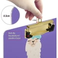 thumbnail image 4 of FMSHPON Yoga Llama Purple Clipboard Hardboard Wood Nursing Clip Board and Pull for Standard A4 Letter 13x9 inches, 4 of 5