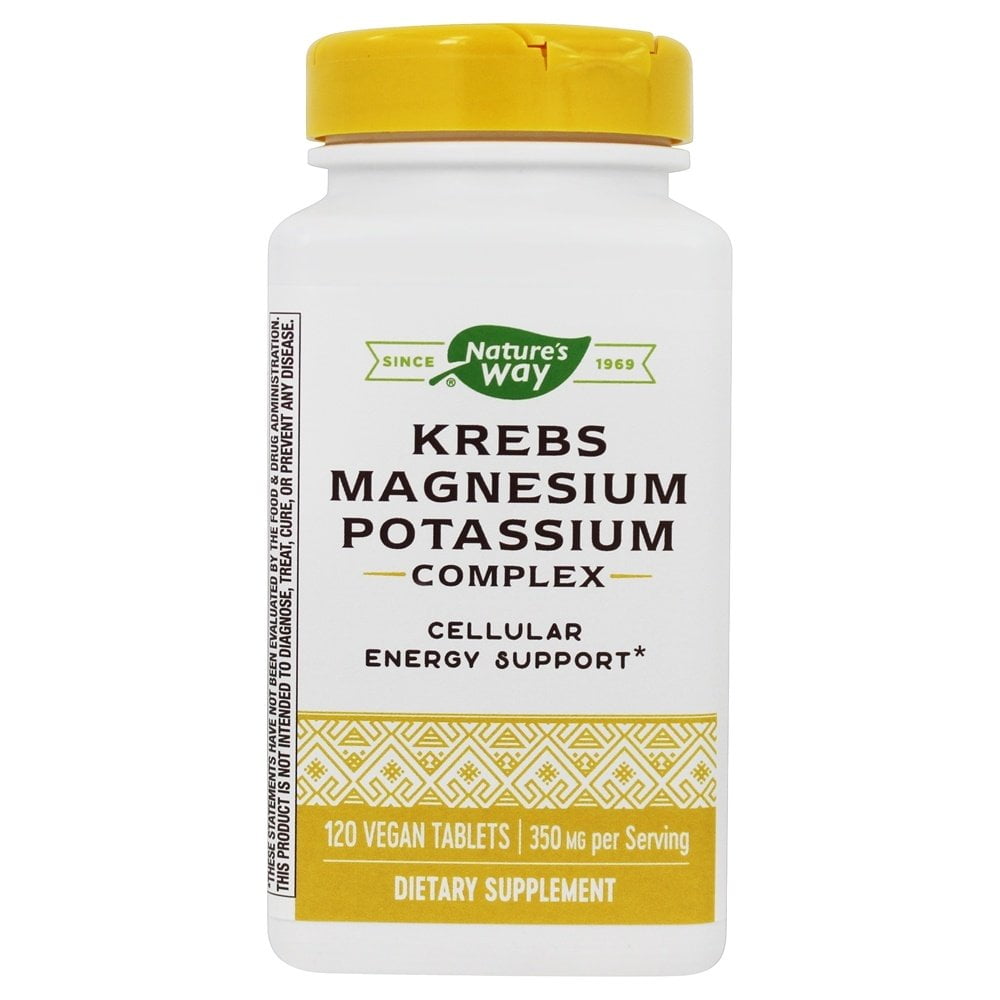 Nature's Way Krebs Magnesium Potassium Complex 350 mg. 120 Vegan