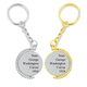 thumbnail image 1 of George Washington Carver quotes Anillo de oro de metal llavero llavero, 1 of 4