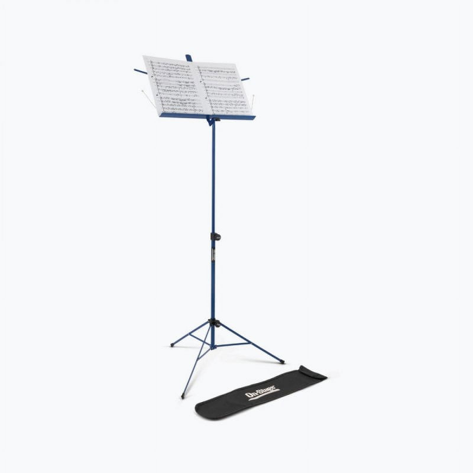 On-Stage SM7122DBB Compact Sheet Music Stand (Dark Blue, with Bag)