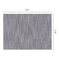 thumbnail image 6 of Unique Bargains 4Pcs Rustic Cotton Linen Blend Placemats Coffee 15.7x11.8inch, 6 of 6