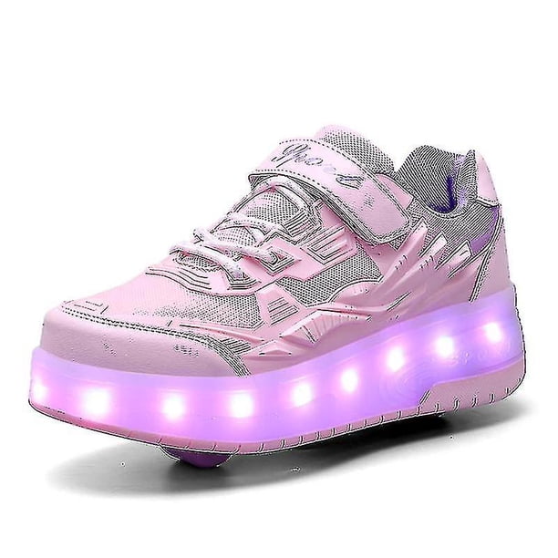 Childrens Sneakers Double-wheeled Shoes Led Light Shoes Q7-yky