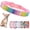 1Colorful pink, variant on Small Dog Collar, Bling Rhinestone Diamond Fancy Crystal Glitter Pretty Jewel Pet Puppy Collars for XXS XS Small Medium Large Breed Girl Female Dogs Cats