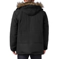 thumbnail image 3 of INSPIRE CHIC Men's Winter Warm Coat Fleece Lined Thicken Hooded Parka Jacket M Black, 3 of 6