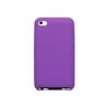 MYBAT Solid Skin Cover - Protective cover for cell phone / player - electric purple - for Apple iPod touch (4G)