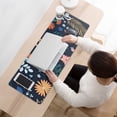thumbnail image 3 of Long Mouse Pads for Desk,Pioneer Flower Floral Print Pattern Desk Mats on Top Of Desks, Desk Mouse Pad Extra Large with 3mm Non-Slip Base and Stitched Edge for Gaming,Office,Work,Home 31.5"x11.8", 3 of 6