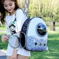 thumbnail image 2 of Large Pet Carrier Backpack Cat Backpack Bubble Backpack Carrier, Large Cat Backpack , Cats and Puppies, 2 of 3
