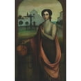 thumbnail image 3 of Julio Romero De Torres 17x24 Black Modern Framed Museum Art Print Titled - Girl by a Well, 3 of 5