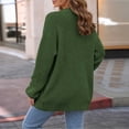 thumbnail image 4 of Women's Collarless Knit Cardigan Open Front Long Sleeve Lightweight Casual Plus Size Top, 4 of 5
