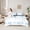 White Blue, variant on jejeloiu Cartoon Cute Bowknot 7pcs Bedding Comforter Set,Kawaii Polka Dots Queen Bedding Sets For Teens Reversible