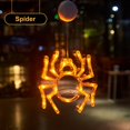 thumbnail image 1 of Decoraciones de Halloween, luces de ventana, ventosa, luz naranja, calabaza, fantasma y Araña, luces colgantes para interiores, decoración de ambiente, 1 of 4