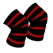 CAP Barbell Elastic Knee Wraps, Pair, Black