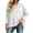 White, variant on Women's Tops Loose Cowl Neck Solid Casual Flowy Long Sleeve Drop Shoulder Curved Hem Lightweight Soft Comfy Oversized Sweater Shirt White XXL