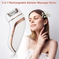 thumbnail image 2 of Unique Bargains 3 in 1 Electric Epilator Cordless Electric Hair Remover Rechargeable White, 2 of 8