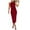 Wine, variant on IROINNID Women's Sleeveless Bodycon Dress Round Neckline Summer Casual Halter Long Dress Strapless Solid Color Dress