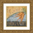 thumbnail image 1 of Lewis, Kim 26x26 Gold Ornate Wood Framed with Double Matting Museum Art Print Titled - Carrots, 1 of 4