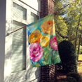 thumbnail image 2 of Ranunculus in Watercolor House Flag 28 in x 40 in, 2 of 7