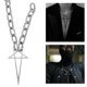thumbnail image 2 of Collar Pentáculo Cadenas gruesas Collares Joyería Kpop Accesorios de moda, 2 of 5