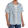 thumbnail image 4 of Haiem Nautical Theme Anchors Men's Casual Shirts Short Sleeve Button Down Shirts Fashion Textured Summer Beach Shirt-Medium, 4 of 7