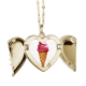 thumbnail image 1 of Rojo acuarela helado de dulce Collar colgante en forma de melocotón con alas Unbranded M, 1 of 3