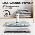 thumbnail image 4 of Cordless Travel Vacuum Storage Compression Bag Set, Space-Saving Waterproof Vacuum Bags with USB Rechargeable Pump for Clothes, 4 of 7