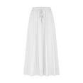 thumbnail image 4 of DailyTrove Women's High Waist Flowy Maxi Skirt, Elegant Outerwear for Summer Evening Events Creative Pairing, 4 of 6