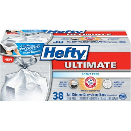 Hefty 13 Gal Tall Unscented Kitchen Waste Bags (38 Count)