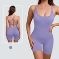 thumbnail image 2 of IROINNID Jumpsuit Shorts for Women Yoga Sports Solid Color Sportswear, Comfortable Jumpsuit One-piece Suit, 2 of 5