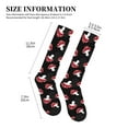 thumbnail image 2 of Lsque Cartoon Mushroom Pattern Sport Compression Socks for Men & Women 15-20 mmHg Knee High Nurse Pregnant Running Medical and Travel Athletic, 2 of 6