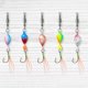 thumbnail image 5 of 5 señuelos de pesca metálicos trenzados, cebos giratorios de 360 ​​grados con cucharas de plumas, accesorios de pesca, 5 of 8