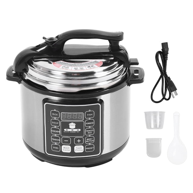 Olla a presión eléctrica de gran capacidad de 5 l, olla multifunción inteligente e instantánea para arroz, sopa y gachas