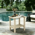 thumbnail image 3 of Adirondack Outdoor Side Table Set Of 2 with Storage Shelf, HDPE Patio End Table Weather Resistant, Indoor & Outdoor Side Table for Bedroom Living Room, 3 of 11