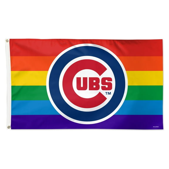 WinCraft Chicago Cubs 3' x 5' Single-Sided Deluxe Team Pride Flag