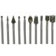 thumbnail image 1 of KAKOWELY 10Ud Herramientas Rotativas Plata Para Taladro Corte Y Esculpido De Madera, 1 of 8