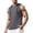 Mens Shirts Gray, variant on Sleeveless Tank Top for Men Drawstring Solid Color Training Sports Athletic Hoodie Pullover Fathers Gift