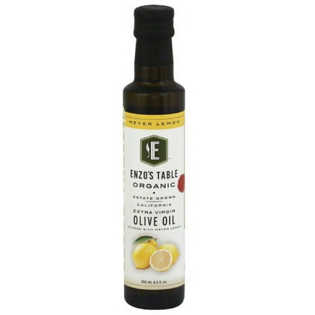- Enzo's Table Organic Meyer Lemon Extra Virgin Olive Oil, 8.5 oz, (Pack of 6)