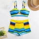 thumbnail image 5 of Traje de baño tankini de verano para mujer, talla grande, estampado, bikini dividido, traje de baño de dos piezas para mujer, trajes de baño tankini para mujer, traje de baño de 2 piezas para mujer, t, 5 of 6