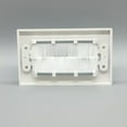 thumbnail image 6 of Brush Wall Plate Bracket, Cable Pass Through Insert Single Gang Decorator Wall Cover for Cables, 6 of 8