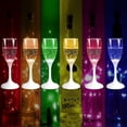 thumbnail image 3 of Set of 6 LED Light Up Cups Wine Champagne Flutes  , Colored Plastic Champagne Flutes Drinking Glasses Glow in the Dark Colorful Glowing Cups for Birthday, 3 of 6