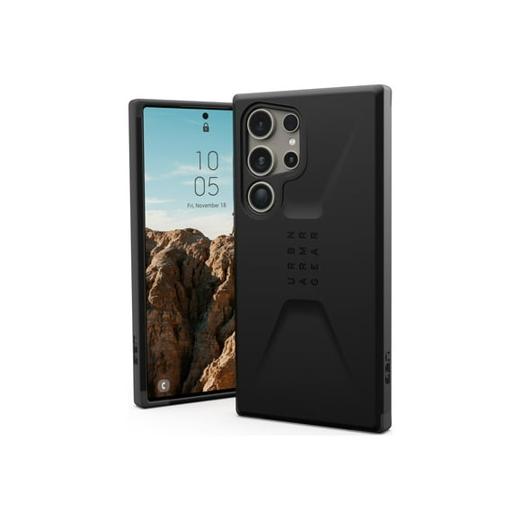 UAG Civilian Series - Back cover for cell phone - rugged - black - for Samsung Galaxy S24 Ultra