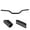 Black, variant on Yajisi Premium Steel Motorcycle Handlebar 25mm 1 inch Diameter Replacement Part for Sportster XL 883 1200 Heavy Duty Construction Anti-Corrosion Finish Chrome Custom Motorbike Modification Accessory