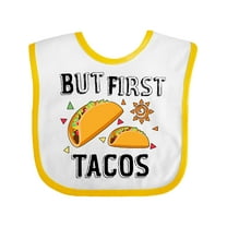 Inktastic But First Tacos Boys or Girls Baby Bib