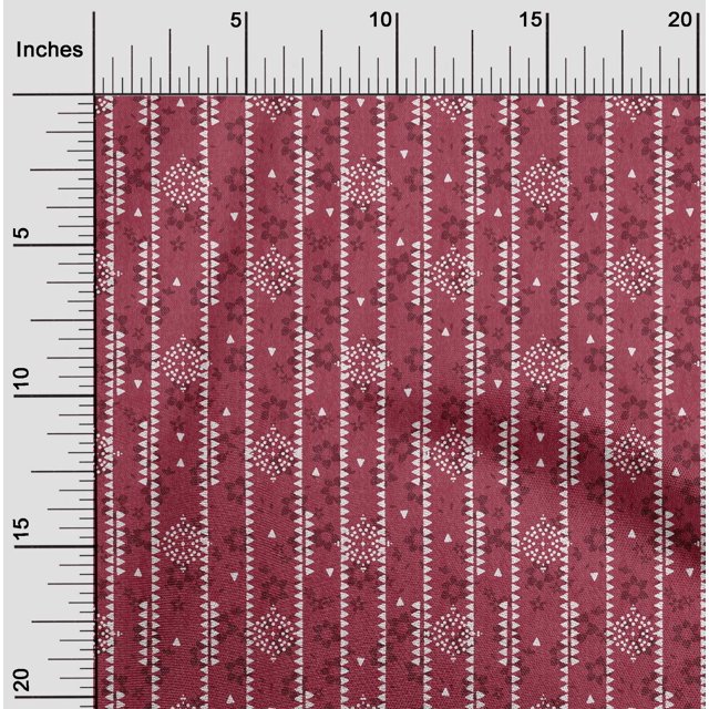 oneOone Cotton Cambric Medium Pink Fabric Mandala Texture Sewing Craft Projects Fabric Prints By Yard 56 Inch Wide