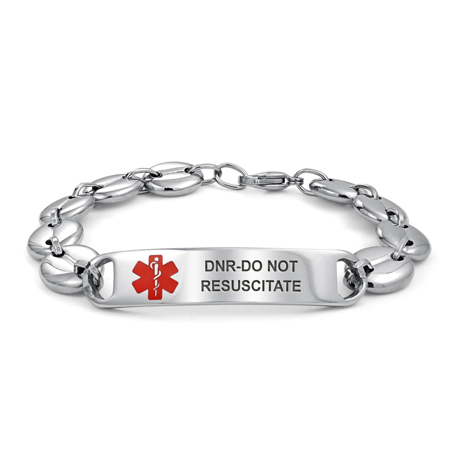 DNRDo Not Resuscitate Mariner Medical Alert ID Bracelet Engrave 8.5in DNRDo Not Resuscitate Mariner Medical Alert ID Bracelet Engrave 8.5in