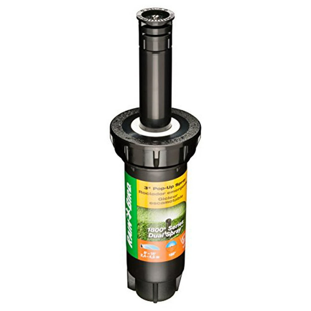 Rain Bird 1803DSH Professional Dual Spray PopUp Sprinkler, 180° Half