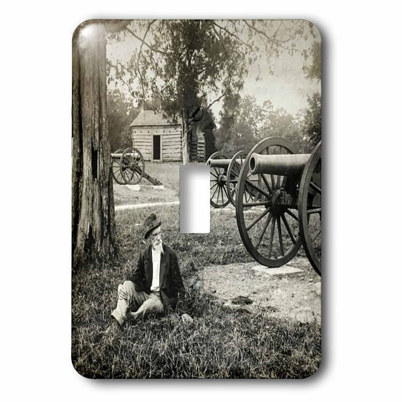 3dRose, Chickamauga Battlefield Vintage Stereoview Image Civil War, single toggle switch