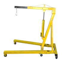 Ktaxon 2 Ton Engine Motor Hoist Shop Crane, Cherry Picker Crane for Car/SUV/Truck Engines, Yellow