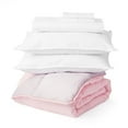 thumbnail image 5 of Lucid Reversible Bed in a Bag 7-Piece Comforter Set with 2 Pillows, King, Pink/Lavender, 5 of 5