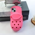 thumbnail image 2 of Funny Weird Fake Pink Red Shoe Phone Case for iPhone 13/14 Ugly Foot Phone Case, 2 of 9
