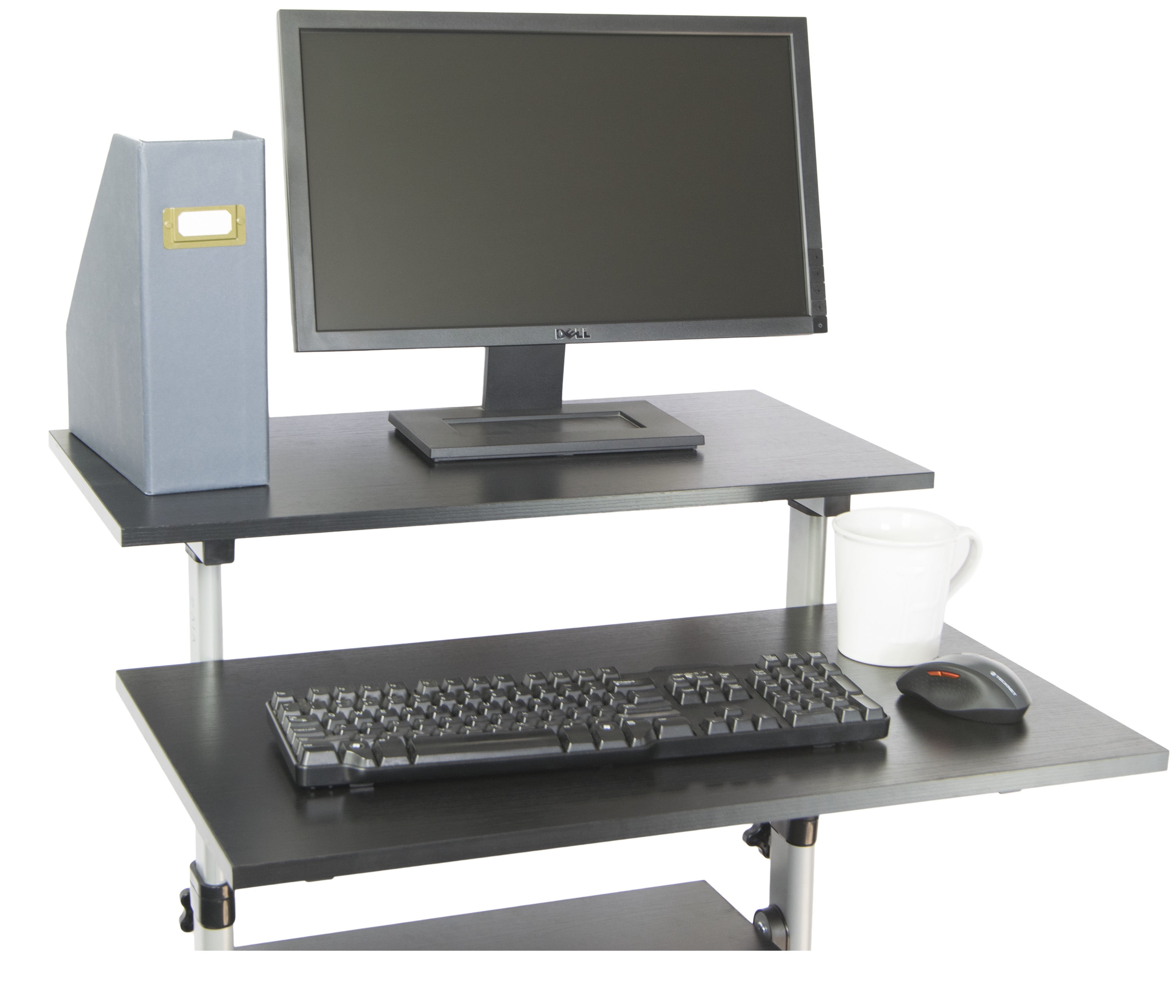 Vivo Mobile Height Adjustable Stand Up Desk Computer Work Station Vivo Mobile Height Adjustable Stand Up Desk Computer Work Station Presentation Cart V02d Com